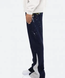 Mnml Contrast Bootcut Sweatpants - Navy Bottoms