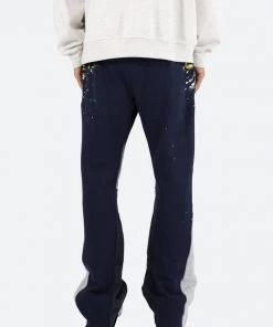 Mnml Contrast Bootcut Sweatpants - Navy Bottoms