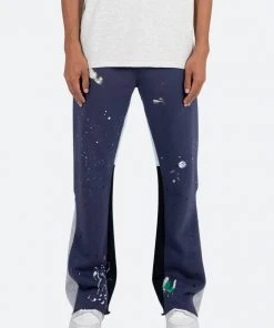 Mnml Contrast Bootcut Sweatpants - Vintage Navy Bottoms