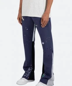 Mnml Contrast Bootcut Sweatpants - Vintage Navy Bottoms