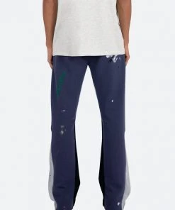 Mnml Contrast Bootcut Sweatpants - Vintage Navy Bottoms