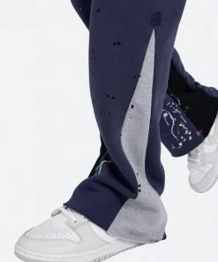 Mnml Contrast Bootcut Sweatpants - Vintage Navy Bottoms