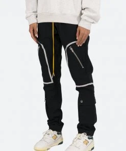 Mnml Contrast Taped Cargo Pants - Black