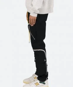 Mnml Contrast Taped Cargo Pants - Black