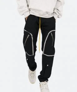 Mnml Contrast Taped Cargo Pants - Black