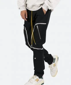 Mnml Contrast Taped Cargo Pants - Black