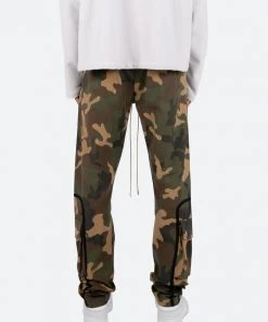 Mnml Contrast Taped Cargo Pants - Camo Bottoms