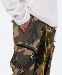 Mnml Contrast Taped Cargo Pants - Camo Bottoms