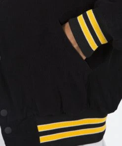 Mnml Outerwear Corduroy Collar Jacket - Black/Yellow