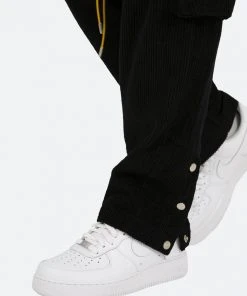 Mnml Bottoms Corduroy Snap II Cargo Pants - Black