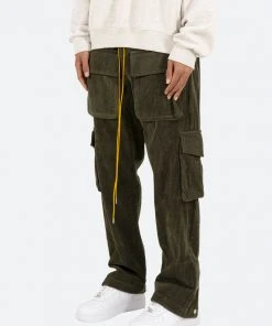 Mnml Corduroy Snap II Cargo Pants - Olive