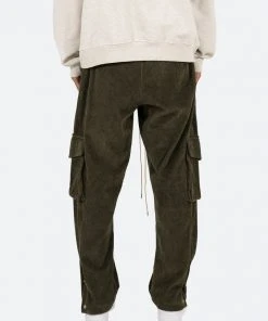 Mnml Corduroy Snap II Cargo Pants - Olive