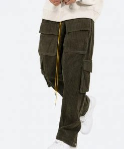 Mnml Corduroy Snap II Cargo Pants - Olive