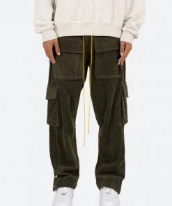 Mnml Corduroy Snap II Cargo Pants - Olive
