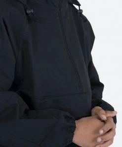 Mnml Cotton Half Zip Jacket - Black