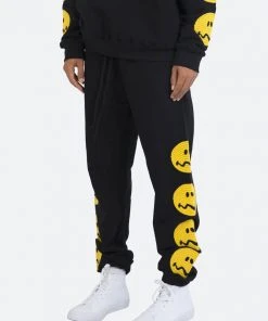 Mnml Bottoms Crooked Smile Sweatpants - Black