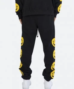 Mnml Bottoms Crooked Smile Sweatpants - Black