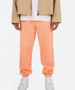 Mnml Cropped Basic Sweatpants - Salmon Bottoms