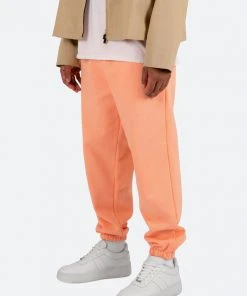 Mnml Cropped Basic Sweatpants - Salmon Bottoms