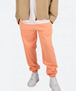 Mnml Cropped Basic Sweatpants - Salmon Bottoms