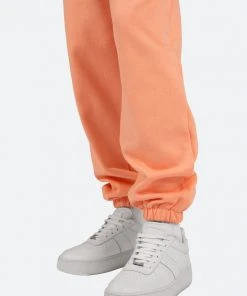 Mnml Cropped Basic Sweatpants - Salmon Bottoms