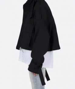 Mnml Cropped M65 Jacket - Black Outerwear