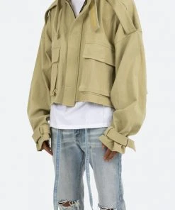 Mnml Cropped M65 Jacket - Khaki Outerwear