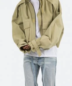 Mnml Cropped M65 Jacket - Khaki Outerwear