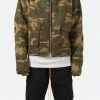 Mnml Outerwear Cropped Puffer Jacket - Camo