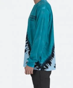 Mnml Cross Washed L/S Tee - Blue