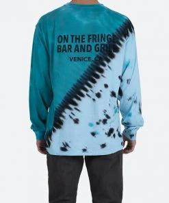 Mnml Cross Washed L/S Tee - Blue