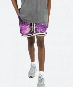 Mnml Crystal Basketball Shorts - Purple