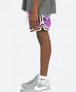 Mnml Crystal Basketball Shorts - Purple