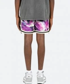 Mnml Crystal Basketball Shorts - Purple