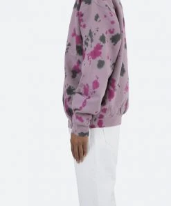 Mnml Outerwear Crystal Dyed Crewneck - Purple