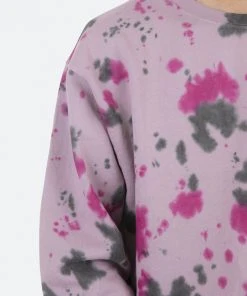 Mnml Outerwear Crystal Dyed Crewneck - Purple