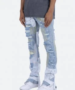 Mnml D101 Straight Denim - Blue/White