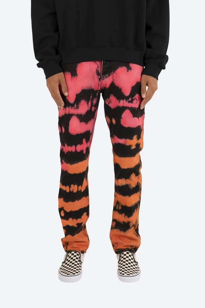 Mnml D105 Straight Relaxed Denim Jeans - Orange | Premium Men's Denim 2 Mnml D105 Straight Denim - Orange