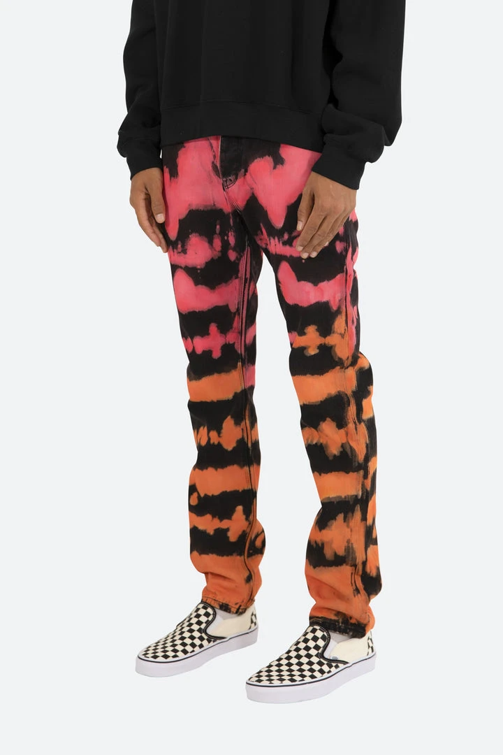 Mnml D105 Straight Relaxed Denim Jeans - Orange | Premium Men's Denim 3 Mnml D105 Straight Denim - Orange