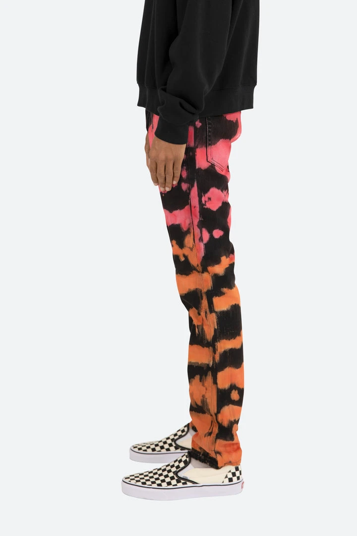 Mnml D105 Straight Relaxed Denim Jeans - Orange | Premium Men's Denim 4 Mnml D105 Straight Denim - Orange