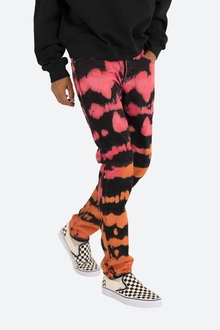 Mnml D105 Straight Relaxed Denim Jeans - Orange | Premium Men's Denim 6 Mnml D105 Straight Denim - Orange