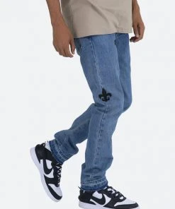 Mnml D112 Fleur Straight Denim - Blue/Black