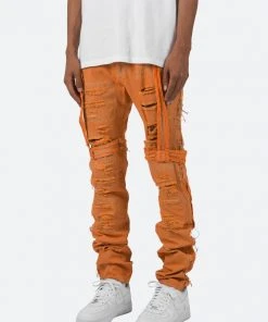 Mnml D150 Straight Denim - Orange
