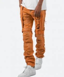 Mnml D150 Straight Denim - Orange