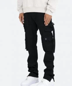 Mnml D152 Cargo Straight Denim - Black