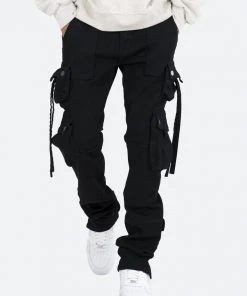 Mnml D152 Cargo Straight Denim - Black