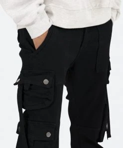 Mnml D152 Cargo Straight Denim - Black