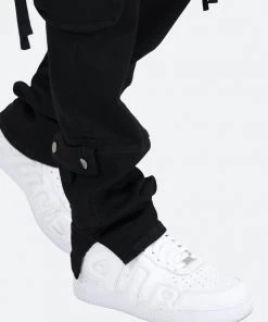 Mnml D152 Cargo Straight Denim - Black