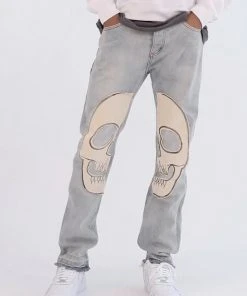 Mnml D181 Straight Denim - Blue/White