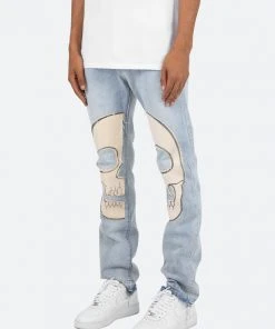 Mnml D181 Straight Denim - Blue/White